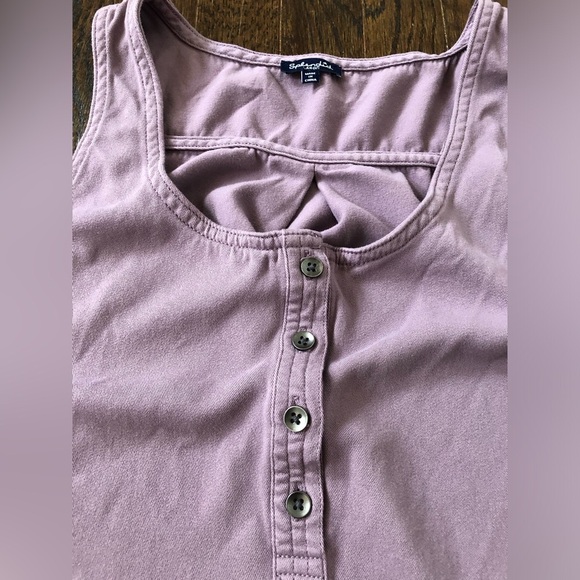 Splendid Women’s L Promenade Faded Purple Ribbed Henley Tank Dress - VGUC! - Picture 7 of 14